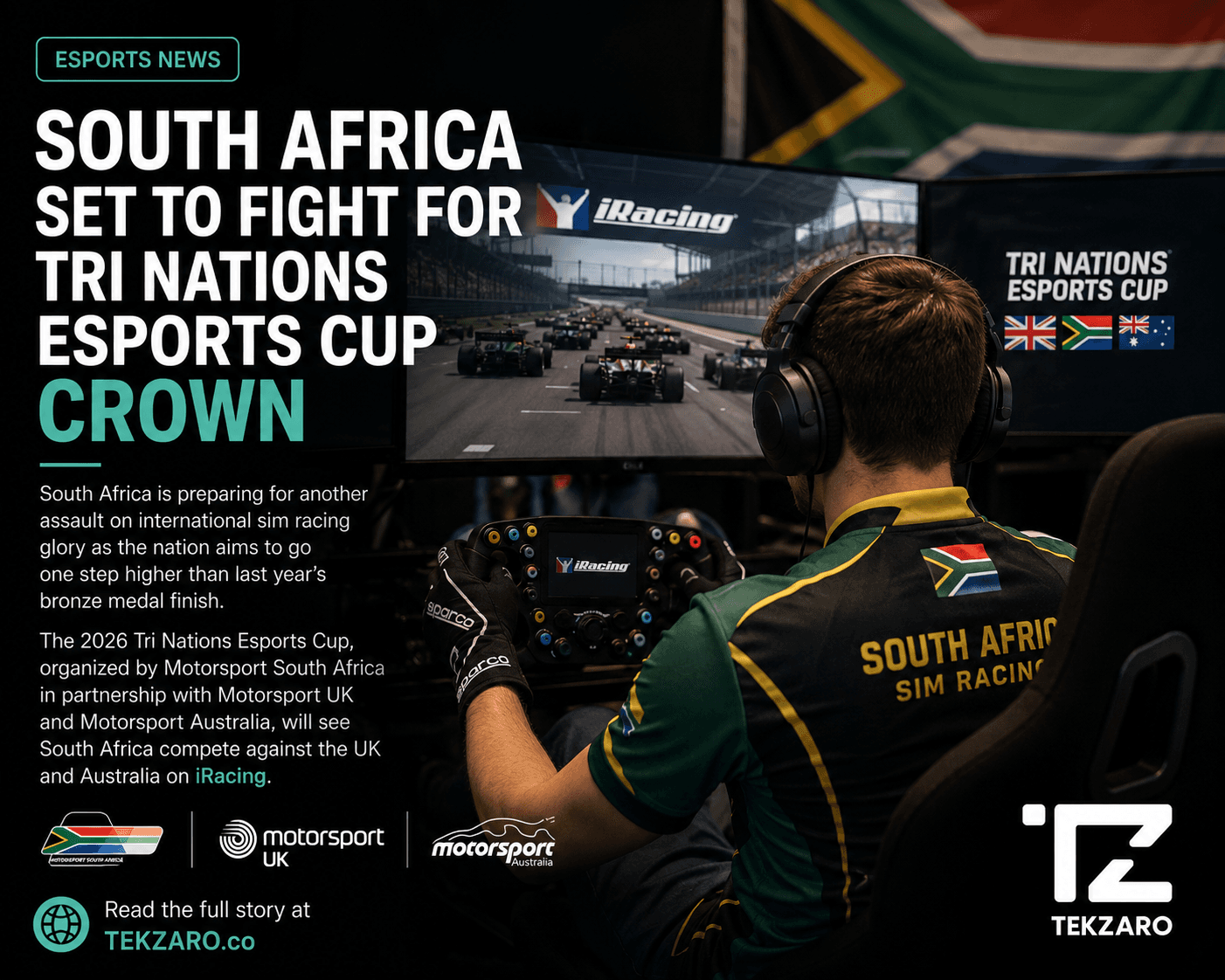 SOUTH AFRICA SET TO FIGHT FOR TRI NATIONS ESPORTS CUP CROWN - MOTORSPORT SOUTH AFRICA