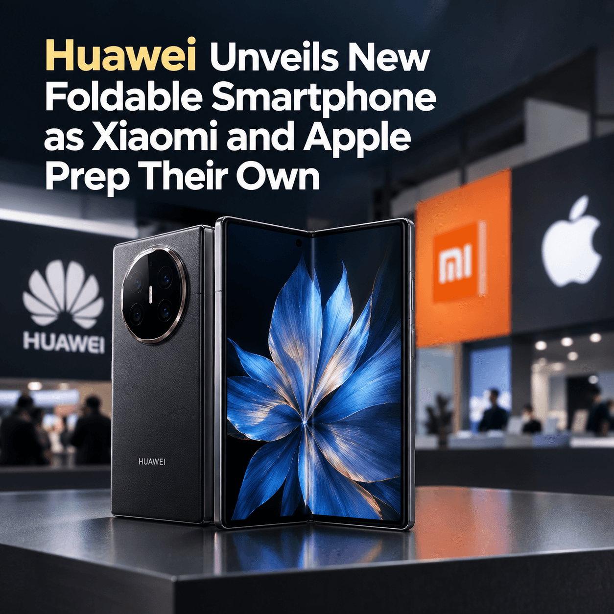 Huawei Unveils New Foldable Smartphone as Xiaomi and Apple Prep Their Own
