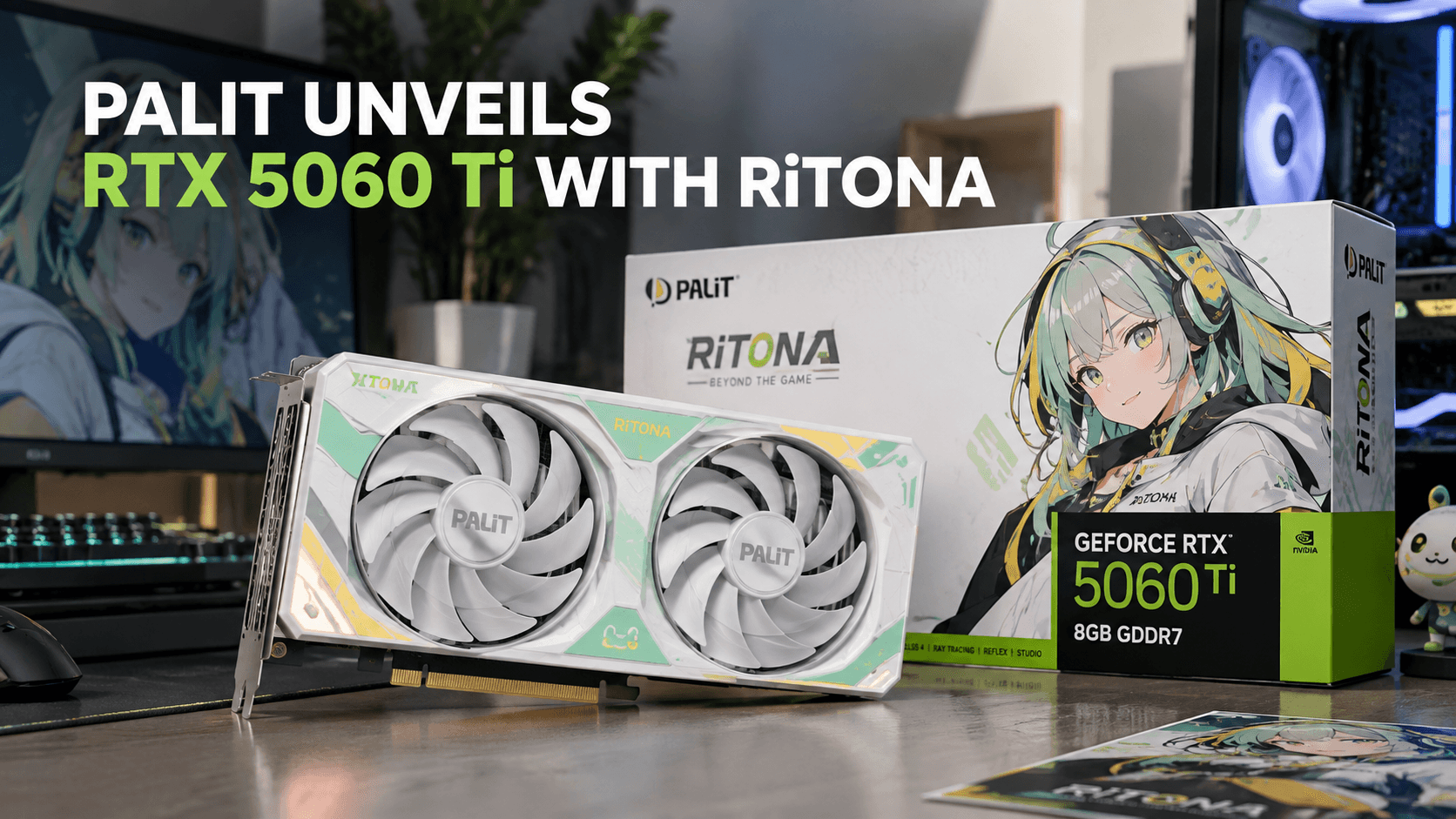 PALIT unveils RTX 5060 Ti graphics card featuring RiTONA